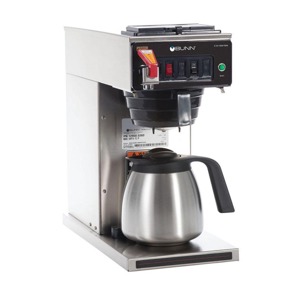 Cafetera Industrial Bunn CWTF15-TC (12950.0360) – Automática 120V, Producción 62 Tazas/Hora, Grifo de Agua Caliente