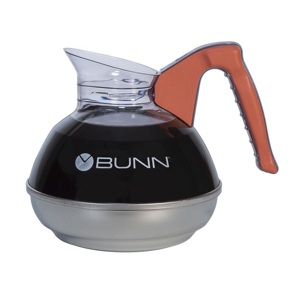 Jarra Bunn Easy Pour® (06101.0102) - Acero Inoxidable, Mango Naranja, Capacidad 1.9L - Repuesto Industrial
