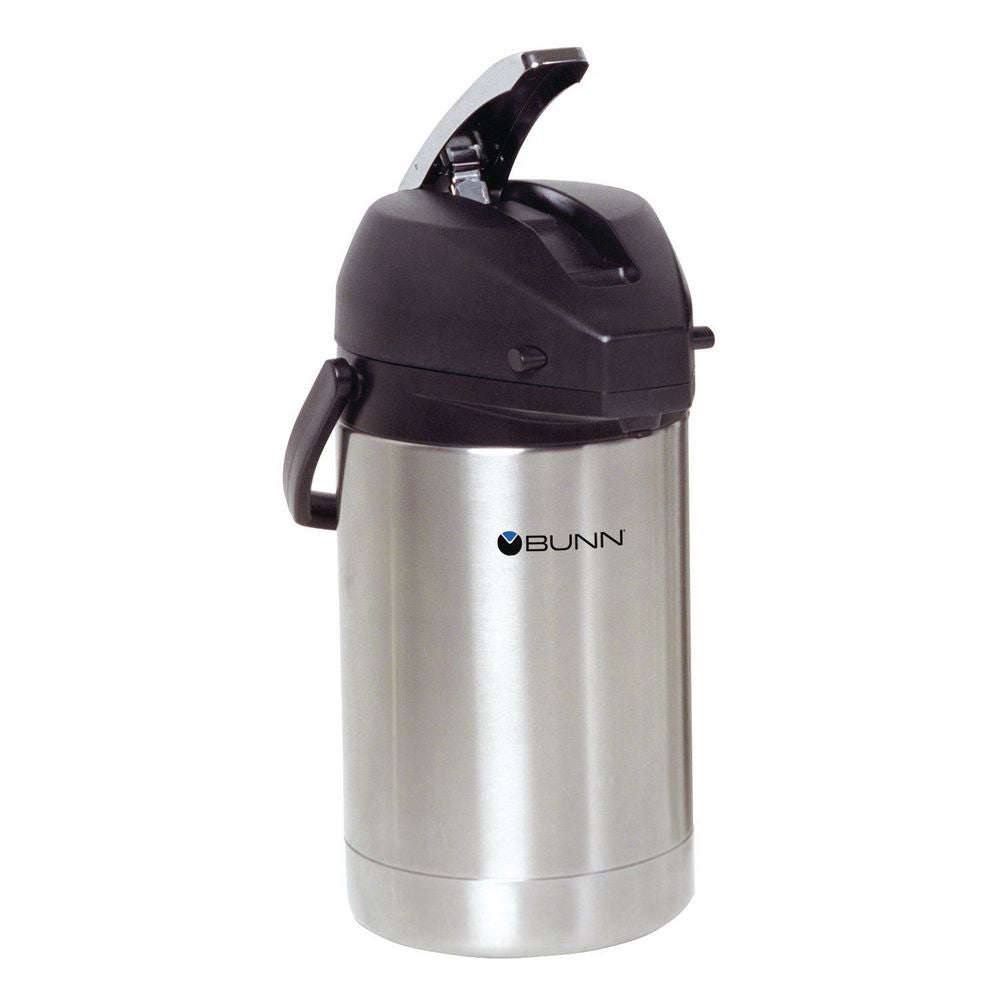 Termo Airpot Bunn con Palanca (32125.0100) - Cuerpo de Acero Inoxidable, Capacidad 2.5L - Uso Industrial