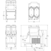 Máquina De Granita Ultra2 NX 120V Bunn 58000.0001 (58000.0101 + 58000.0604)