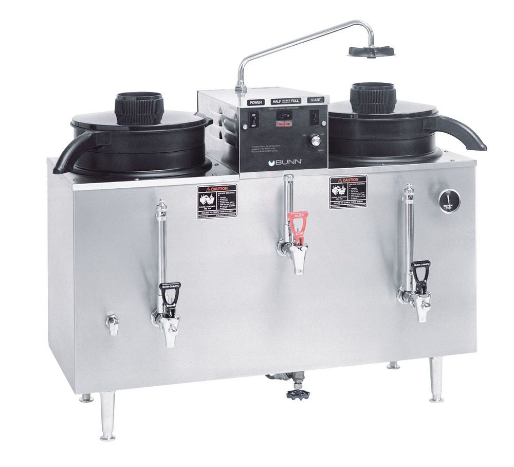 Cafetera Industrial Bunn U3 (20500.0001) – Automática 120/240V, Producción 310 Tazas/Hora, Doble Servicio 11.4L